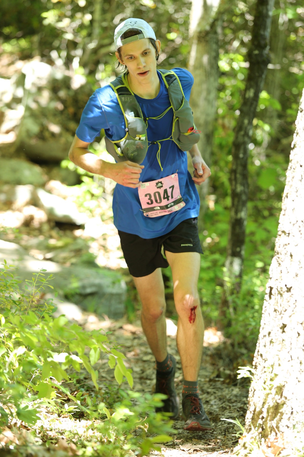 A runner on a trail.