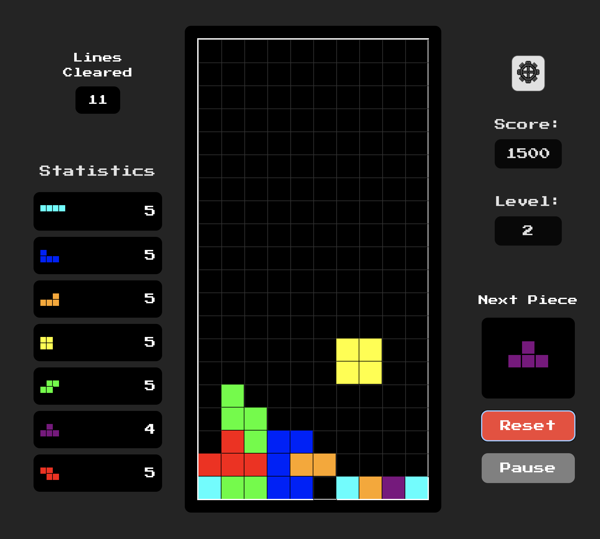 Tetris Bag-7 Randomization